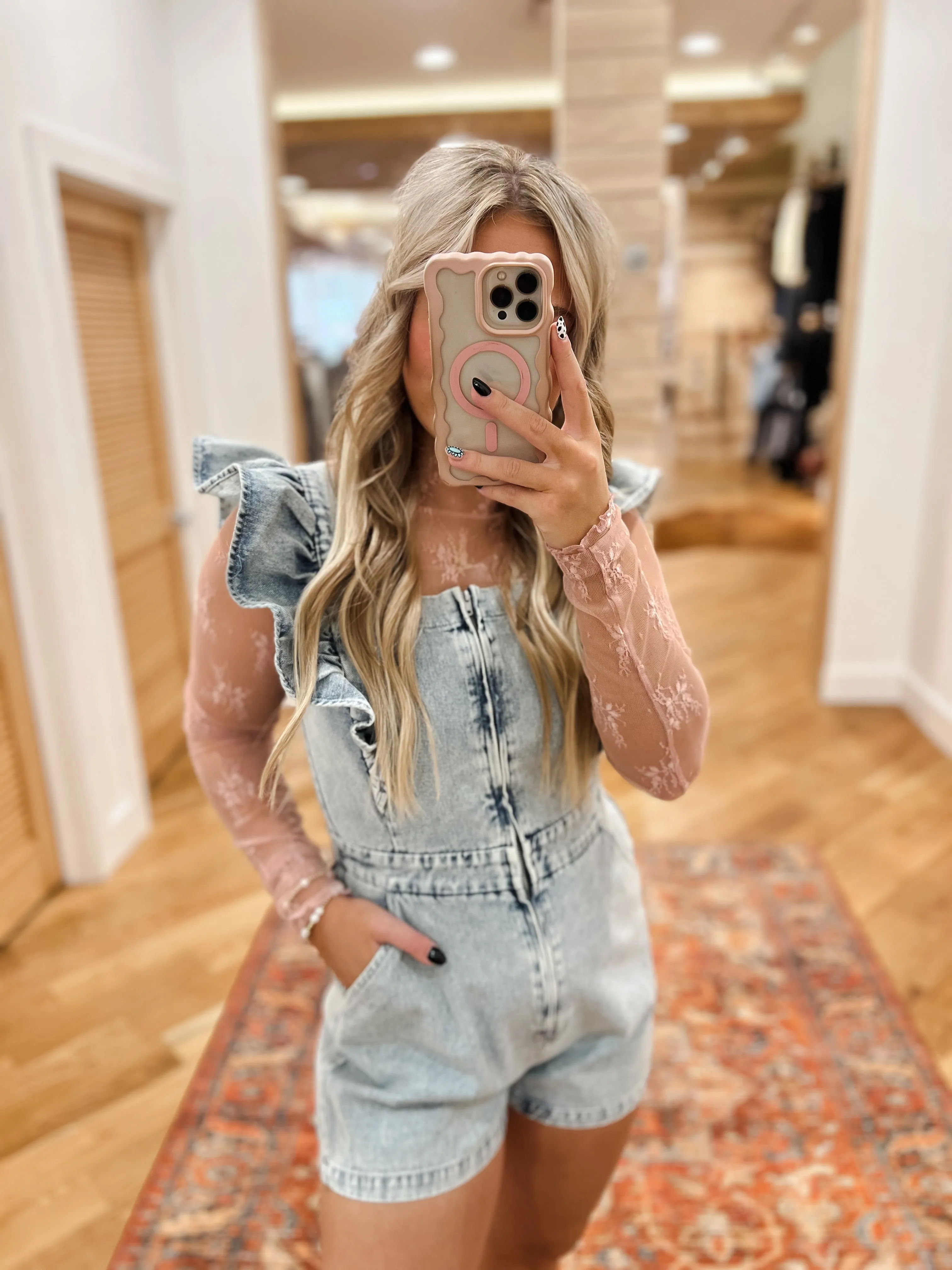 Denim Darlin Romper