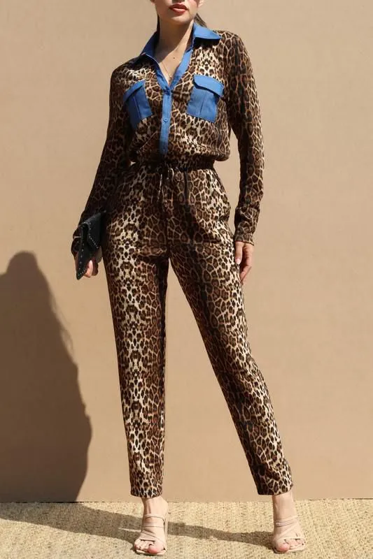 Leopard jumpsuits